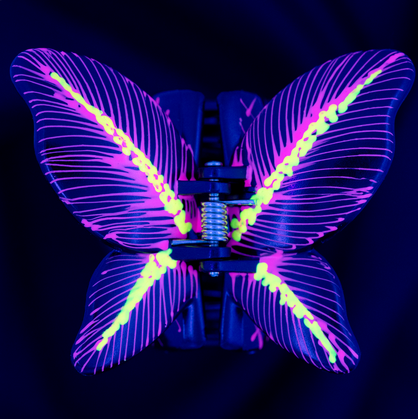 Grande Pince à Cheveux FLUO – Papillon l'Authentique