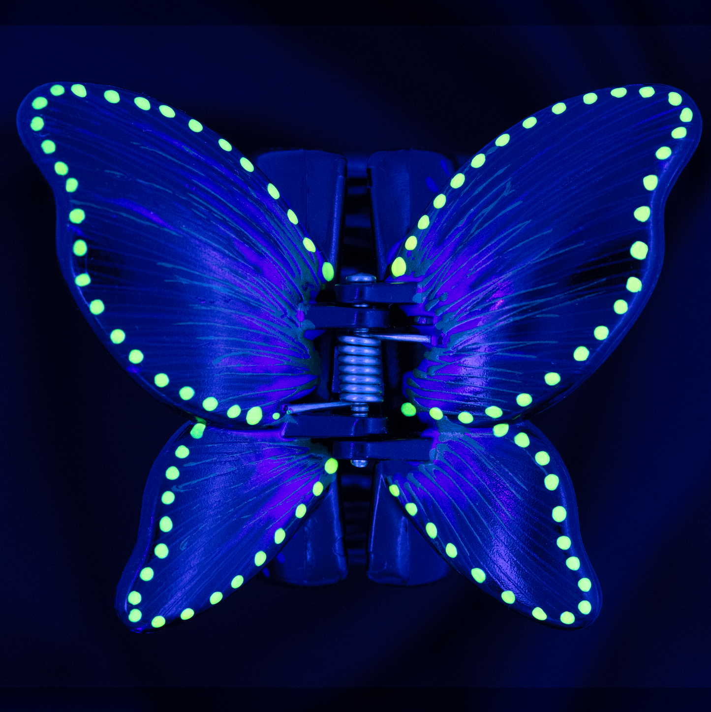 Grande Pince à Cheveux FLUO – Papillon Dégradé