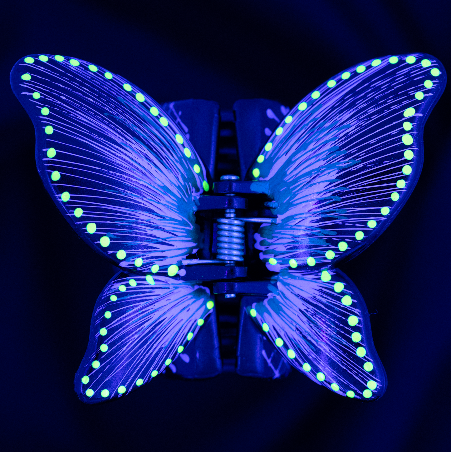 Grande Pince à Cheveux FLUO – Papillon Dégradé